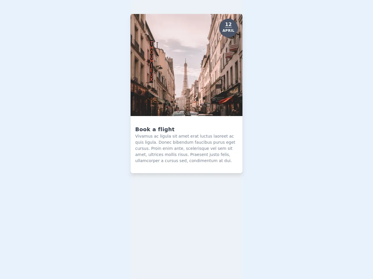 card with hover effect