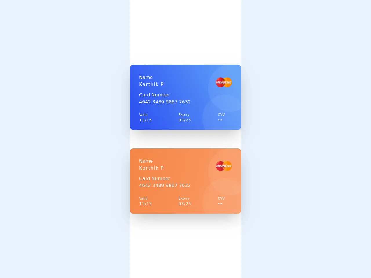 Beginners Guide: Build A Credit / Debit Card With Tailwind CSS