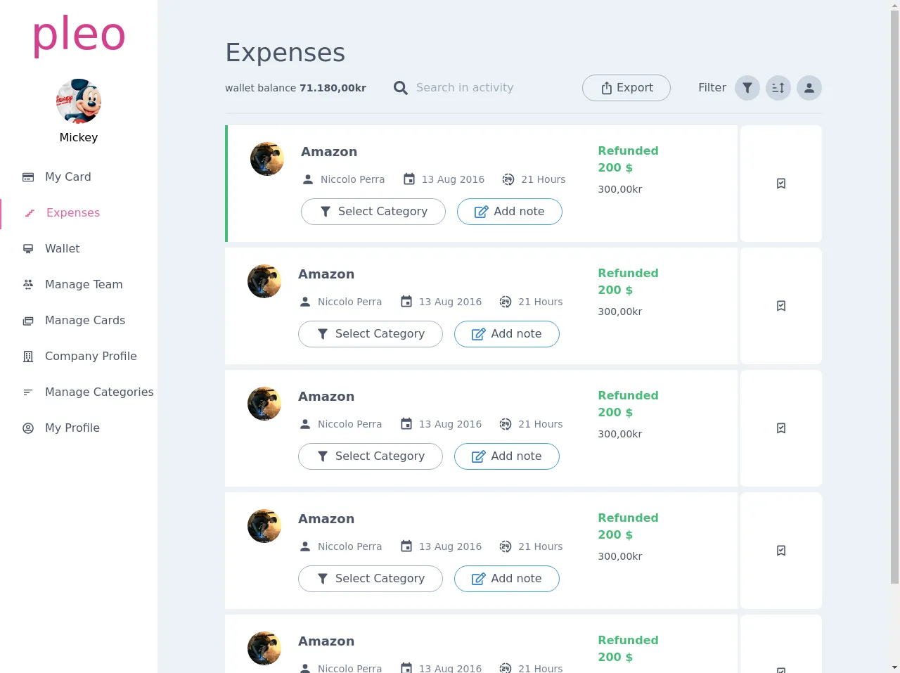 Expenses Dashboard