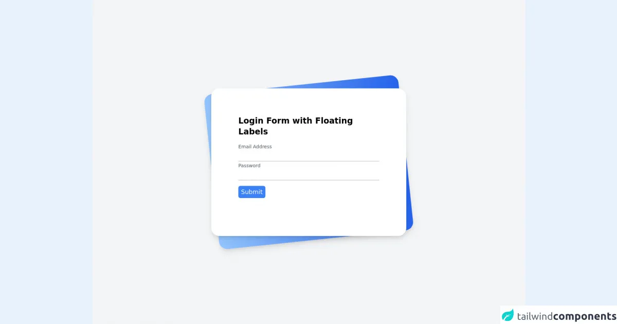 Login Form with Floating Labels