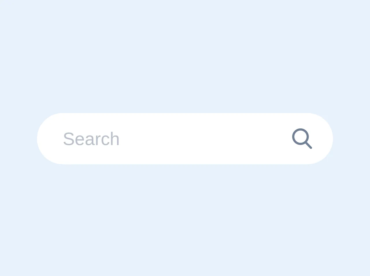 Search input full rounded
