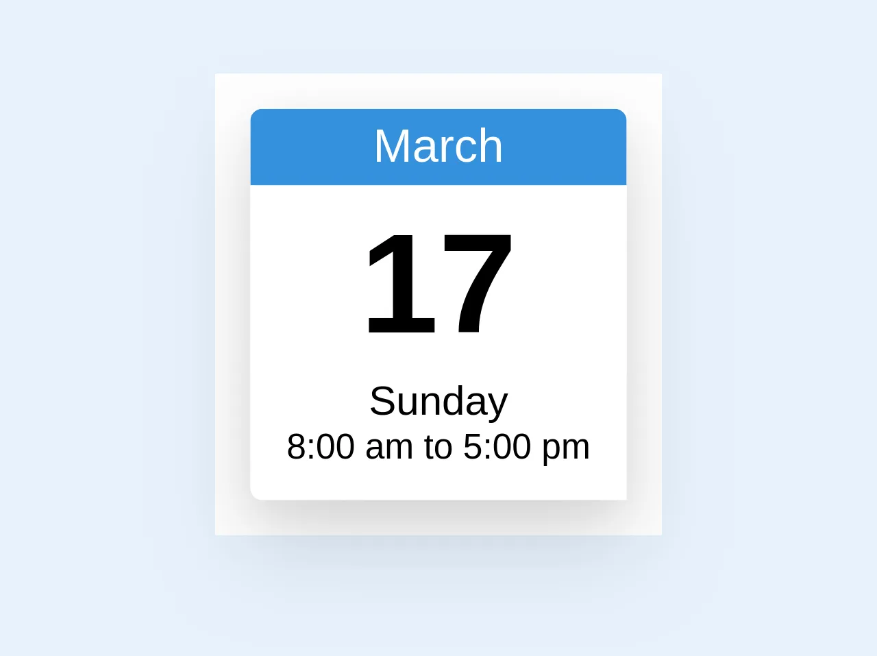 Simple Calendar Day "icon"