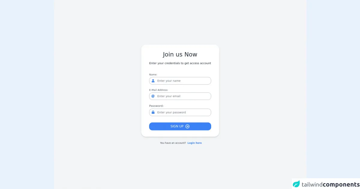 Simple Register Page