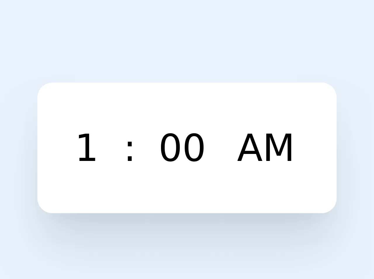 Simple Time Picker