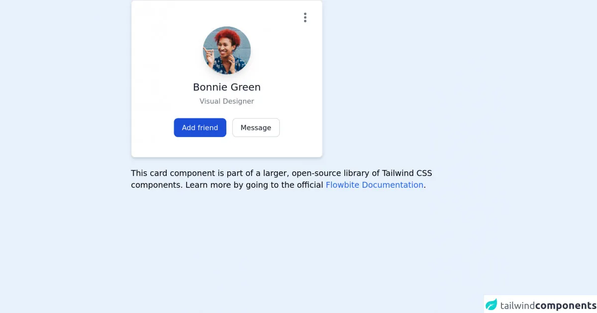 Tailwind CSS application card