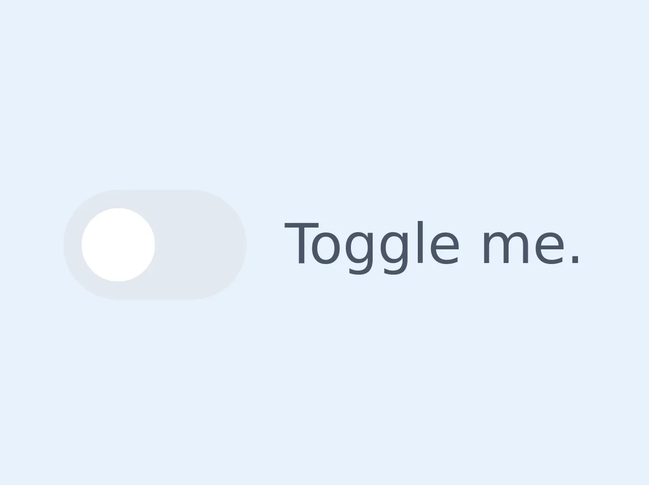 Toggle switch without JS